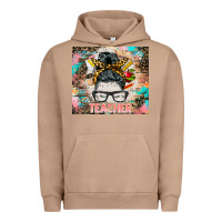 Pigment Burro teacher messy bun tumbler Urban Hoodie - BarkalooDesign