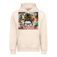 Sandshell teacher messy bun tumbler Urban Hoodie - BarkalooDesign