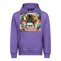 Tulip teacher messy bun tumbler Urban Hoodie - BarkalooDesign