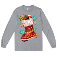Heather Grey christmas Long Sleeve Tee - CowGirlArtShop