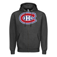 Charcoal Heather the canadiens Zipper Hoodie - tuanDangUi