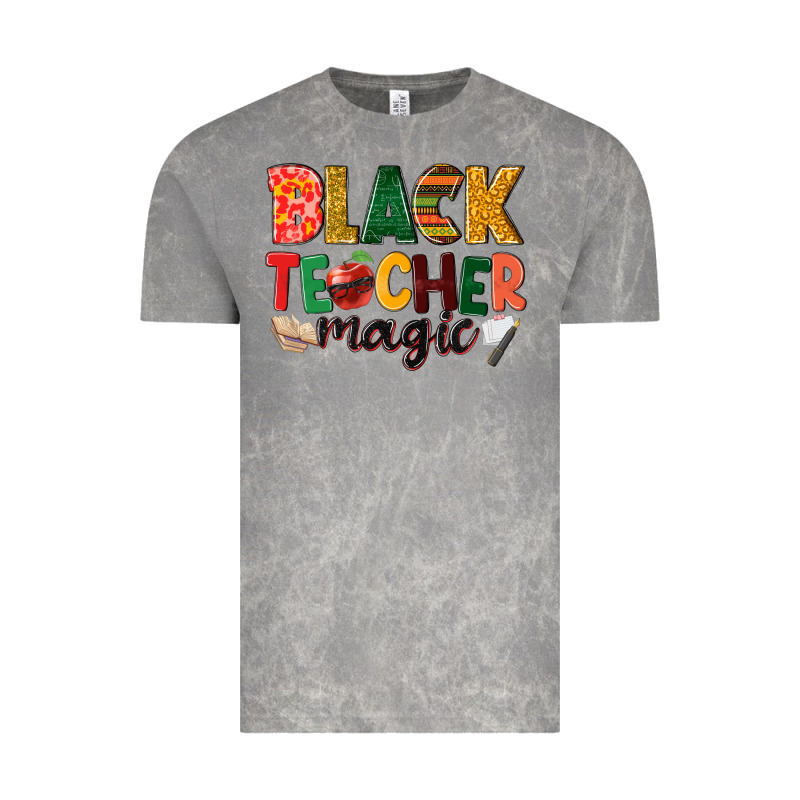 Black Teacher Magic Vintage Tee by NancyCooperArtShop | Teevron