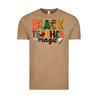 Vintage Coffee black teacher magic Vintage Tee - NancyCooperArtShop