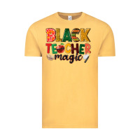 Vintage Mustard black teacher magic Vintage Tee - NancyCooperArtShop
