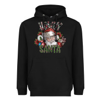 Black howdy santa Heavyweight Hoodie - SublimationCraftShop