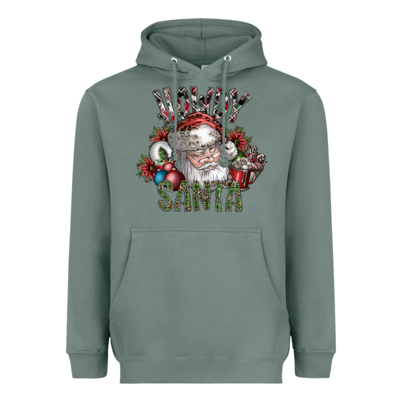 Howdy Santa Heavyweight Hoodie by SublimationCraftShop | Teevron
