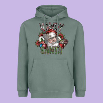 Howdy Santa Heavyweight Hoodie Designed By Sublimationcraftshop