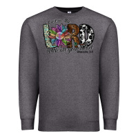 Charcoal Heather trust in the lord with all your heart Premium Sweatshirt - SublimationCraftShop