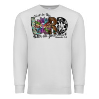 Dove Grey trust in the lord with all your heart Premium Sweatshirt - SublimationCraftShop