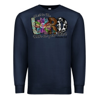 Navy trust in the lord with all your heart Premium Sweatshirt - SublimationCraftShop