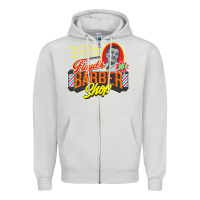 Dove Grey floyd's barbershop Zipper Hoodie - tuanDangUi
