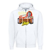 White floyd's barbershop Zipper Hoodie - tuanDangUi