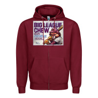 Burgundy big league chew Zipper Hoodie - tuanDangUi