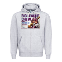 Heather Grey big league chew Zipper Hoodie - tuanDangUi