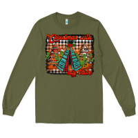Army Green christmas with my tribe Long Sleeve Tee - Jasminsmagicworld
