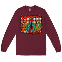 Burgundy christmas with my tribe Long Sleeve Tee - Jasminsmagicworld