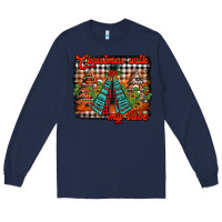 Navy christmas with my tribe Long Sleeve Tee - Jasminsmagicworld