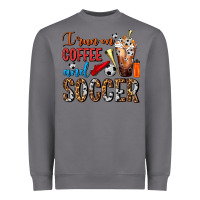 Storm I Run On Coffee And Soccer Frappe Heavyweight Sweatshirt - FaDigitalArtStudio