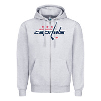 Heather Grey the capitals Zipper Hoodie - tuanDangUi