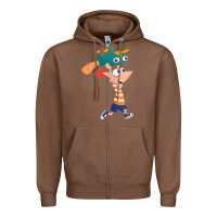 Chestnut phineas and perry Zipper Hoodie - tuanDangUi