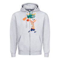 Heather Grey phineas and perry Zipper Hoodie - tuanDangUi