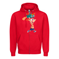 Red phineas and perry Zipper Hoodie - tuanDangUi