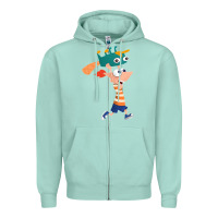 Seafoam phineas and perry Zipper Hoodie - tuanDangUi