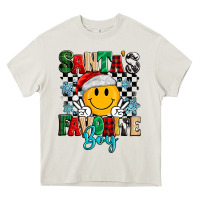 Cream santas favorite boy Heavy Core Tee - MaliasSmallBusiness