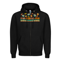 Black fall mama libbey glass Zipper Hoodie - BundleAndBundleShop