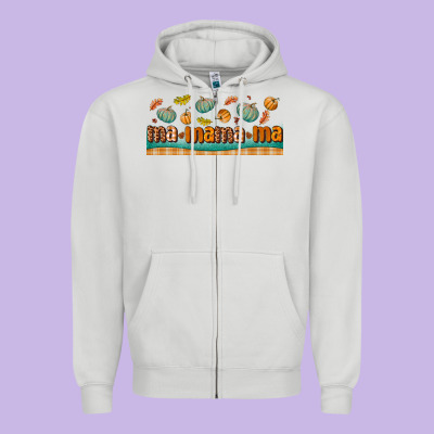Fall Mama Libbey Glass Zipper Hoodie Designed By Bundleandbundleshop