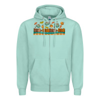 Seafoam fall mama libbey glass Zipper Hoodie - BundleAndBundleShop
