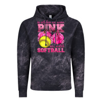 Cloud Black In October We Wear Pink and Watch Softball Vintage Hoodie - texasbilliewilder