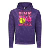 Cloud Purple In October We Wear Pink and Watch Softball Vintage Hoodie - texasbilliewilder
