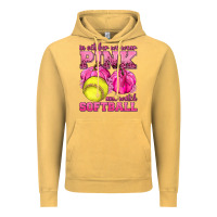 Vintage Mustard In October We Wear Pink and Watch Softball Vintage Hoodie - texasbilliewilder