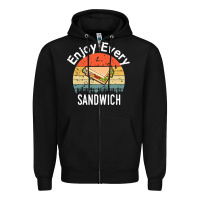 Enjoy Every Sandwich   Sandwich Gift   Sandwich Lover   Funny Gift Ide Zipper Hoodie | Teevron