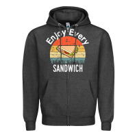 Charcoal Heather enjoy every sandwich   sandwich gift   sandwich lover   funny gift ide Zipper Hoodie - tuanDangUi