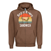 Chestnut enjoy every sandwich   sandwich gift   sandwich lover   funny gift ide Zipper Hoodie - tuanDangUi