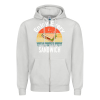 Dove Grey enjoy every sandwich   sandwich gift   sandwich lover   funny gift ide Zipper Hoodie - tuanDangUi
