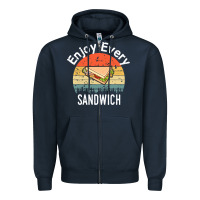 Navy enjoy every sandwich   sandwich gift   sandwich lover   funny gift ide Zipper Hoodie - tuanDangUi