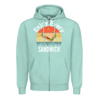 Seafoam enjoy every sandwich   sandwich gift   sandwich lover   funny gift ide Zipper Hoodie - tuanDangUi