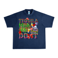 Navy Tequila made me do it Urban Heavy Tee - NancyCooperArtShop