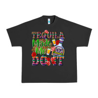 Pigment Black Tequila made me do it Urban Heavy Tee - NancyCooperArtShop