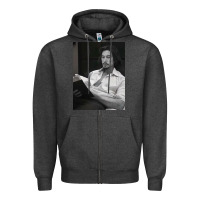 Charcoal Heather adam driver 40 Zipper Hoodie - tuanDangUi