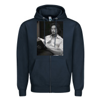 Navy adam driver 40 Zipper Hoodie - tuanDangUi