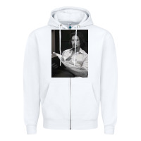 White adam driver 40 Zipper Hoodie - tuanDangUi