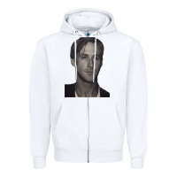 White ryan gosling 15 Zipper Hoodie - tuanDangUi