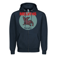 Navy melvins houdini sealy colour Zipper Hoodie - tuanDangUi