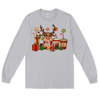Moon Dust reindeer coffe cups christmas Long Sleeve Tee - CowGirlArtShop