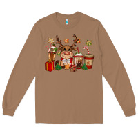 Toasted Coconut reindeer coffe cups christmas Long Sleeve Tee - CowGirlArtShop