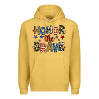 Antique Gold honor the brave Premium Hoodie - RanaPortraitStore